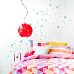 Star Wall Decals, Mixed Size White Wall Sticker Stars , 2, 5 Up To 7 cm Sized, Art Stickers, Kids Room Decals & Home Decor - thumbnail 3