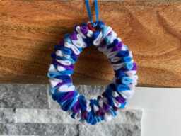 Christmas Wreath Decoration, Guitar Strings, Recycled, Decorations, Ornaments, Decor, Seasonal Wreaths