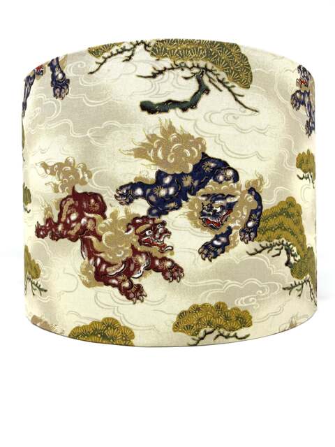 Foo Dog Lampshade Japanese Oriental Lamp Shade - image 1