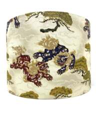 Foo Dog Lampshade Japanese Oriental Lamp Shade - thumbnail 1