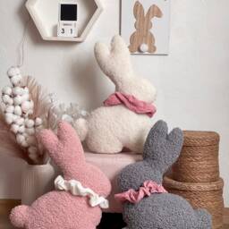 Soft Bunny With Scarves - Easter Decor - 25 Options For You Spring Pillow - thumbnail 3