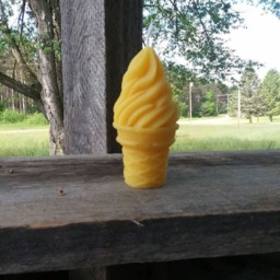 Beeswax Ice Cream Candle Michigan Novelty Birthday Party Favor - thumbnail 3