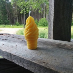 Beeswax Ice Cream Candle Michigan Novelty Birthday Party Favor - thumbnail 2