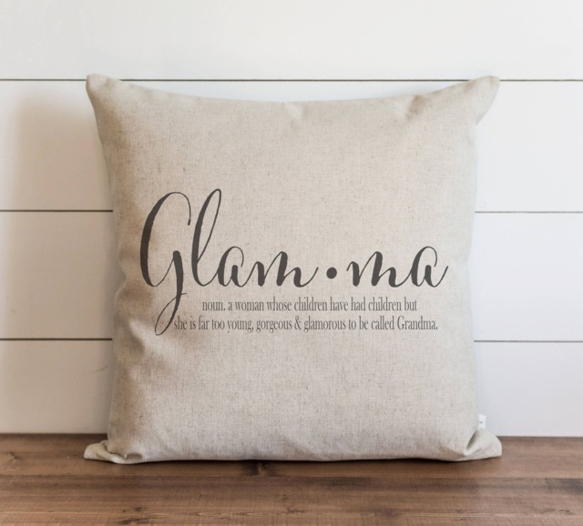 Glam-Ma Pillow Cover - Mother's Day Gift For Grandma Nana Mom Sentimental Mothers Present - image 1