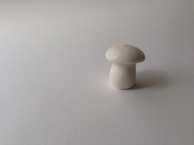 Porcelain Mushroom Figurine - image 1