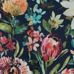 Floral Velvet Empire Lampshade, Summer Garden Design - thumbnail 3