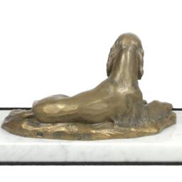 Setter, Dog White Marble Base Statue, Limited Edition, Artdog. Made Of Cold Cast Bronze. Perfect Gift. Limited Edition - thumbnail 3