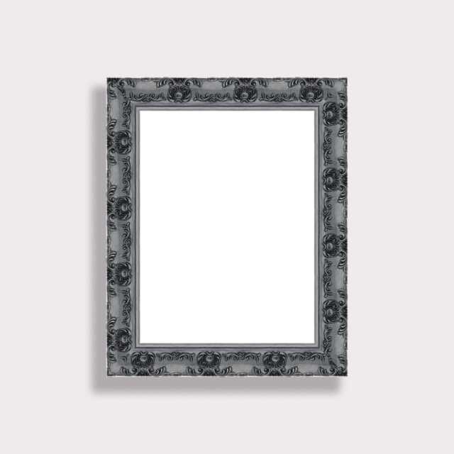 Shabby Chic Antique Style Gunmetal Picture Frame Ornate Wall Decor - image 1