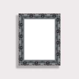 Shabby Chic Antique Style Gunmetal Picture Frame Ornate Wall Decor - thumbnail 1