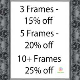 Shabby Chic Antique Style Gunmetal Picture Frame Ornate Wall Decor - thumbnail 2
