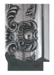 Shabby Chic Antique Style Gunmetal Picture Frame Ornate Wall Decor - thumbnail 3