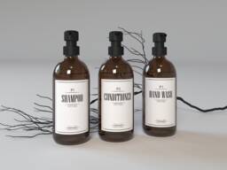 Refillable Glass Soap Dispenser Amber Or Clear Bottle, Modern Bathroom