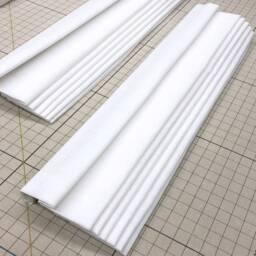 Contemporary White Open-Weave Sheer Linen Blend Flat Roman Shade - Cl1034 - thumbnail 3