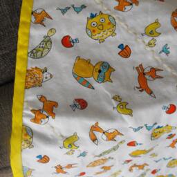 Baby Quilt, Crib Handmade Gift, Nursery Unisex Blanket, Baby, Patchwork Gift Forher - thumbnail 2