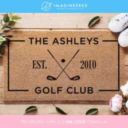 Personalized Golf Club Doormat - Custom Gifts Decor Front Entrance Mat Entryway For A Family Of Lovers - thumbnail 4