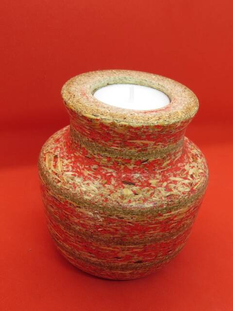 "Torched Tea Light Holder ""Mdf 02" - image 1