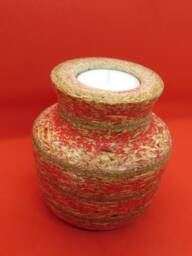 "Torched Tea Light Holder ""Mdf 02"