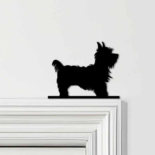 Door Topper Yorkshire Terrier Dog Various Colours Top Of Decorative Sign - Novelty Wall Decor, Frame Art, Art - image 1