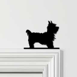 Door Topper Yorkshire Terrier Dog Various Colours Top Of Decorative Sign - Novelty Wall Decor, Frame Art, Art - thumbnail 1