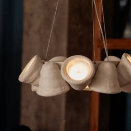 10 Bells Chandelier, Bell Shaped Pendant Lights, Jar Ceiling Light, Hanging Lamp - thumbnail 3