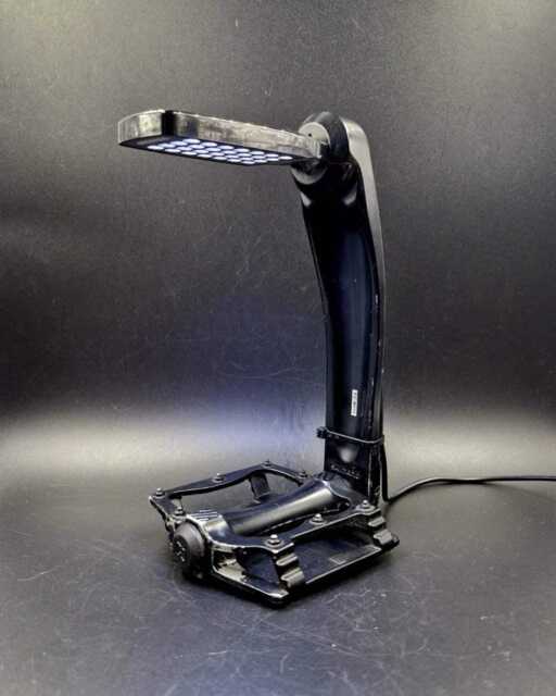 Recycled Bike Part Desk Lamp Steampunk Decor, Cyclist Gift - image 1
