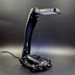 Recycled Bike Part Desk Lamp Steampunk Decor, Cyclist Gift - thumbnail 2