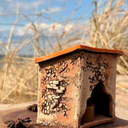 Fairy Tale Ceramic House Candle Holder - Unique Style - thumbnail 3