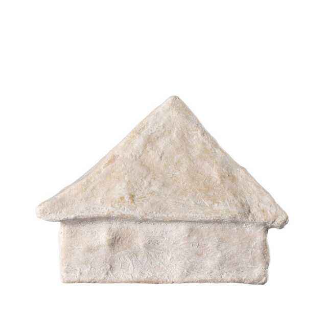 Little Japandi House - Original Sculpture Beige Wabi Sabi Decor Minimalist Art Handmade By Scandinavian Designer Laurie Poast - image 1