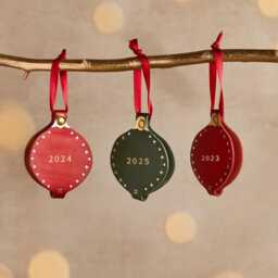 Personalised 2026 Memories Leather Four Hidden Photo Bauble Us Tariffs Covered - thumbnail 2