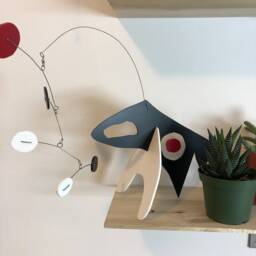 Kineticats Dog Stabile Art Sculpture Abstract Animal Kinetic Mobile - thumbnail 3