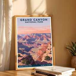 Grand Canyon National Park, Arizona Poster - Vintage American Usa Travel Az - thumbnail 3