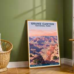 Grand Canyon National Park, Arizona Poster - Vintage American Usa Travel Az - thumbnail 2