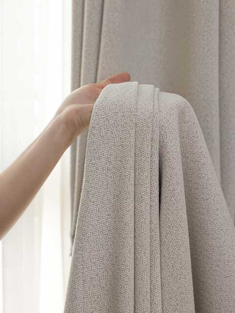 Dillner Linen Cotton Blend Curtain, 6 Colors, Textured Semi-Blackout Window Drapery For Living Room & Bedroom, Up To 85% Light Blocking, 1Pc - image 1