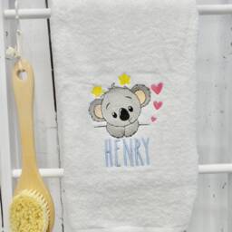 Personalized Koala Bath Towel Embroidered 650Gsm Luxury Towel - thumbnail 1