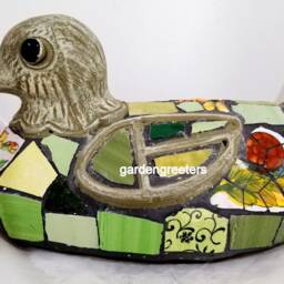 Mosaic Goose Duck Decoy Statue - thumbnail 3