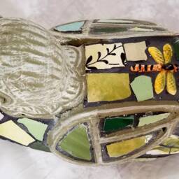 Mosaic Goose Duck Decoy Statue - thumbnail 4