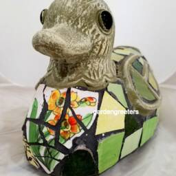 Mosaic Goose Duck Decoy Statue - thumbnail 2