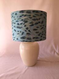 Lampshade 30cm Wide 21cm High - Handmade With Hand Silk Screen Printed Japanese Chiyogami Paper