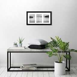 Multi Photo Picture Frame Black Veneer, Holds Three 4x6 Photos - thumbnail 3