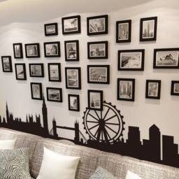London Skyline Decal - Cityscape Wall Silhouette Mural- 199 - thumbnail 2