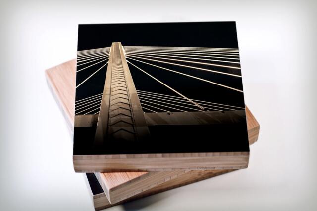 Photography//Suspension Bridge//Tacoma//Washington//Modern Architect Art//Night - image 1