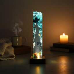 Handmade Ocean Diver Resin Lamp, Underwater Aquarium Night Light - thumbnail 2