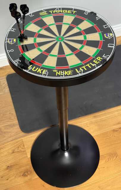 Luke Littler Dartboard Bar Table - Target The Nuke Adjustable - image 1