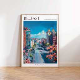 Belfast Travel Poster Northern Ireland Art Print - thumbnail 3