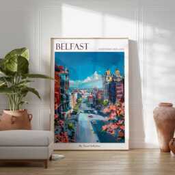 Belfast Travel Poster Northern Ireland Art Print - thumbnail 2