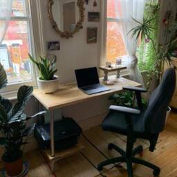 Reclaimed Wood Desk With Shelf, Choice Of Sizes+Colours - thumbnail 2