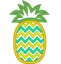 Pineapple Chevron Monogram Bx Also All Other - .pes .hus .dst .vp3 .vip .xxx .exp . Jef - Embroidery Appliqu?? Design - thumbnail 2