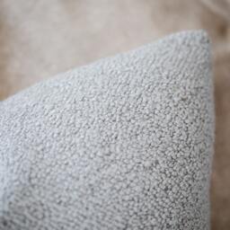 Cruz -- Gray Boucl?? Textured Pillow Cover ??? Throw Neutral Lumbar Grey - thumbnail 2