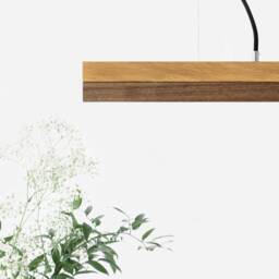 Pendant Lamp - Oak Wood & Walnut Dining Room Gantlights Led - thumbnail 3