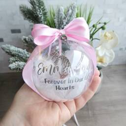 Miscarriage Memorial Ornaments For Daughter, Christmas Ornament, Bauble, Stillborn Baby Gift, Pregnancy Loss Ornament - thumbnail 3